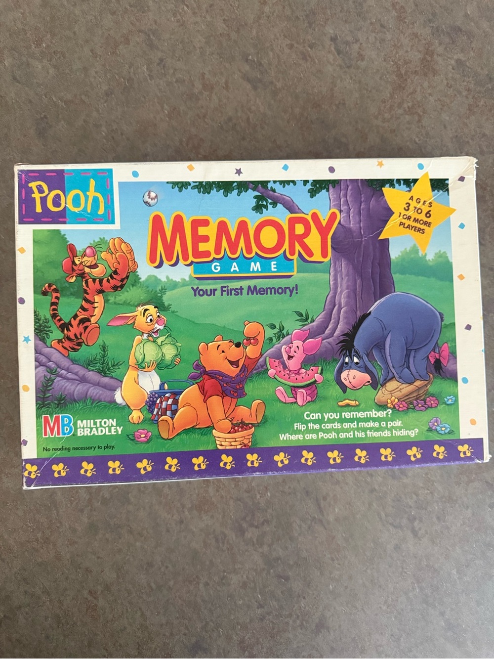 Complete Winnie The Pooh Memory Game with matching Cards Milton Bradley 1996
